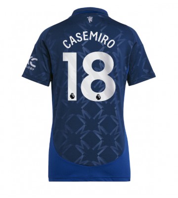 Manchester United Casemiro #18 Replika Udebanetrøje Dame 2024-25 Kortærmet